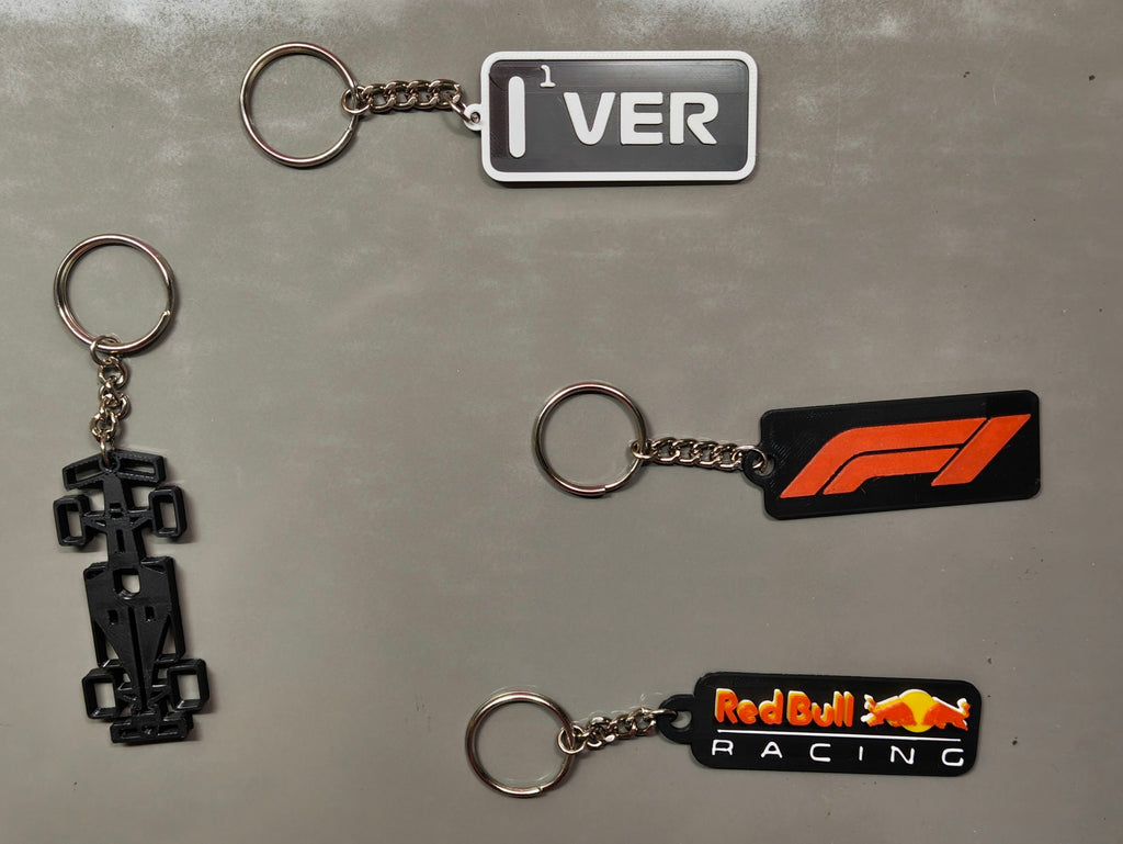 F1 car keychain