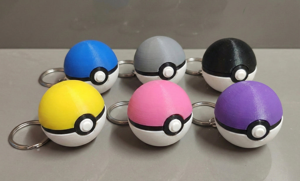 Mini Pokeball keychain