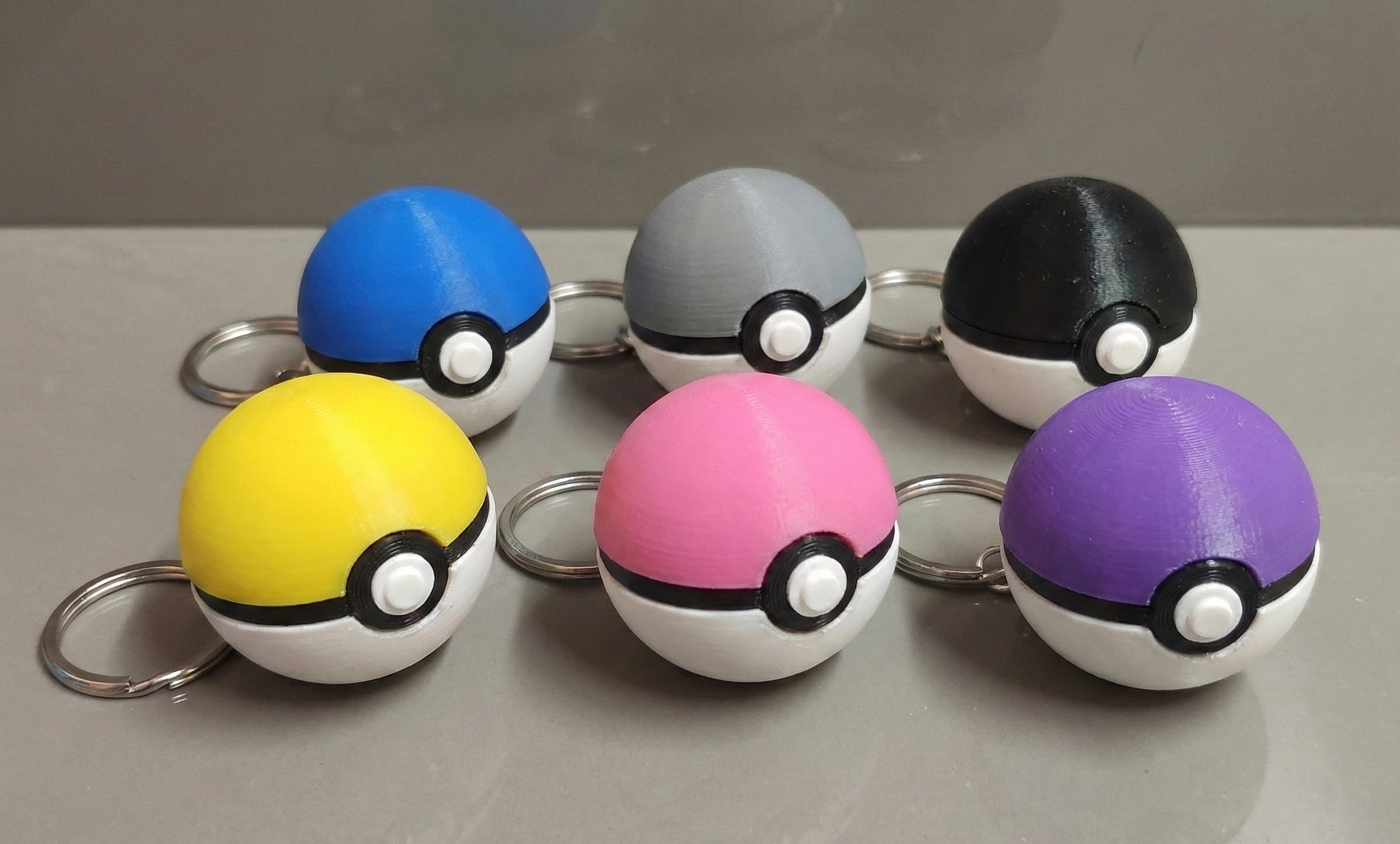 Mini Pokeball keychain