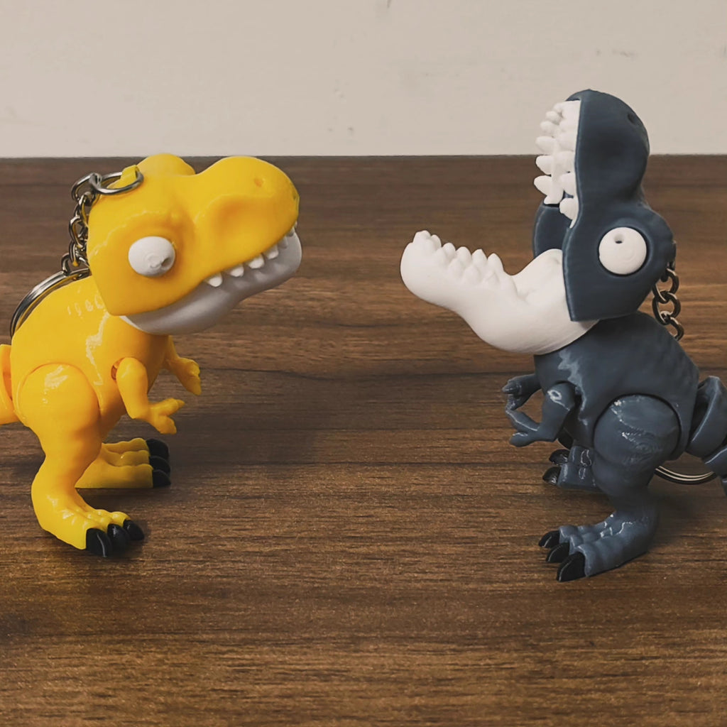Articulated Dino keychain