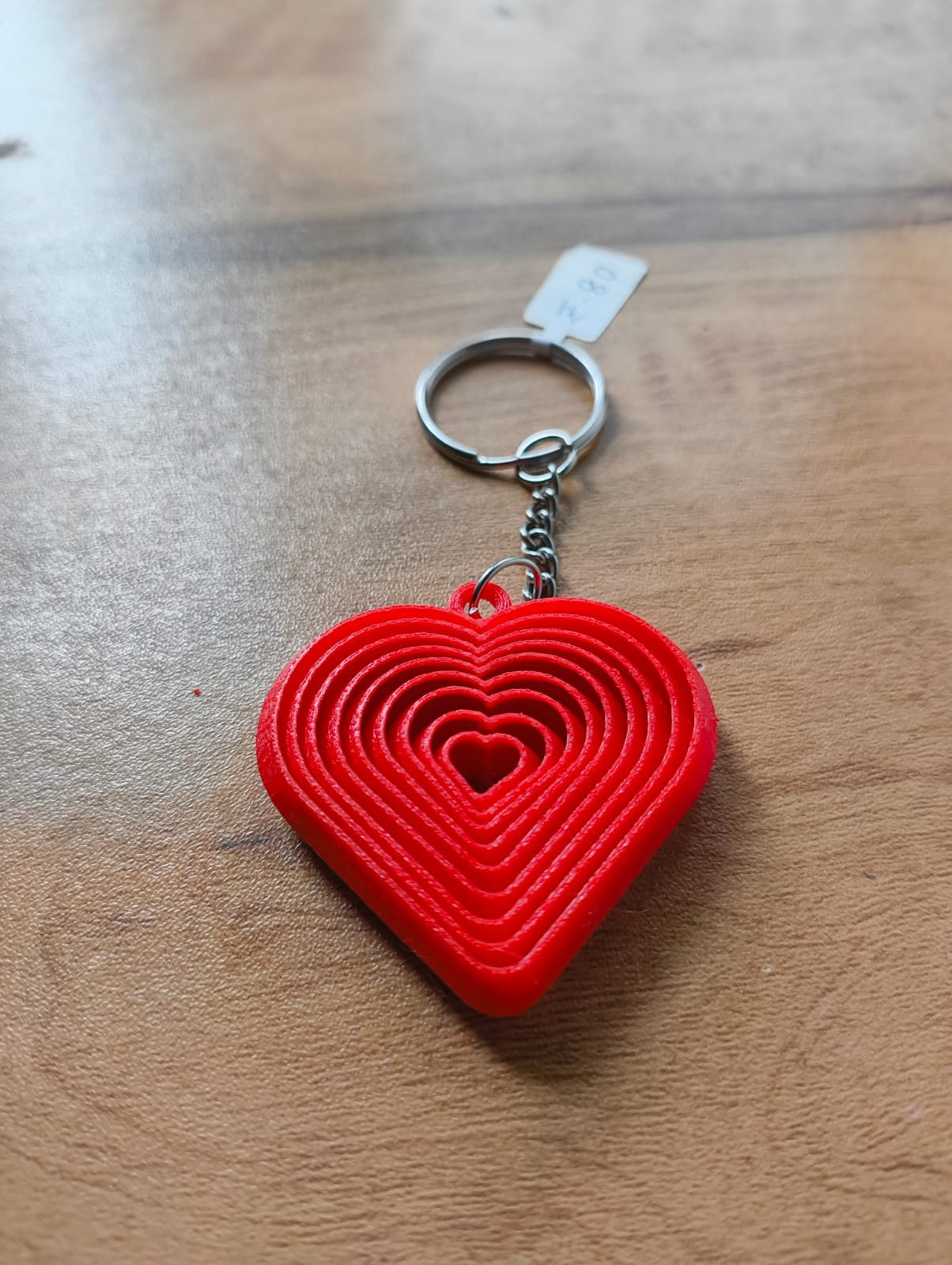 Extendable heart keychain