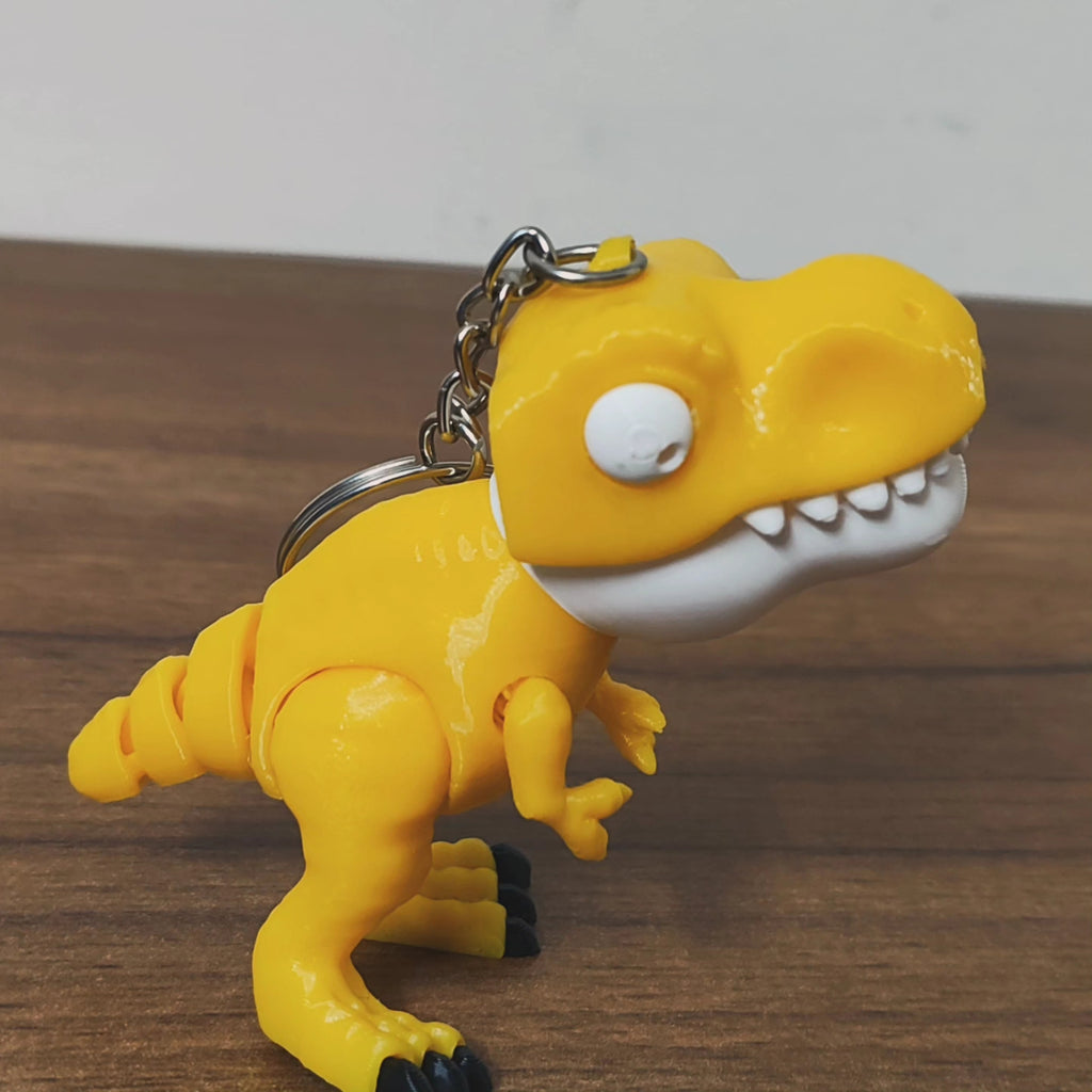 Articulated Dino keychain